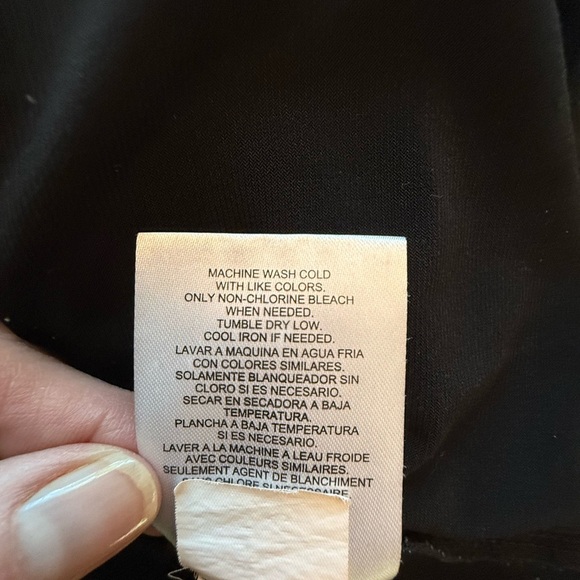 Jones New York Black Shirt with Button Accents - Picture 6 of 6